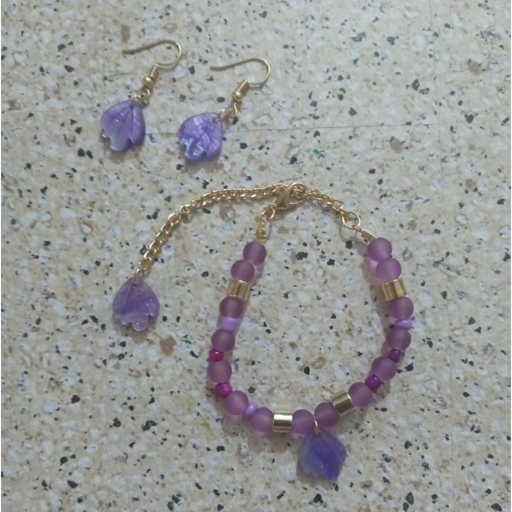 Birthstone bracelet/anklet set   - Picture 4 of 16